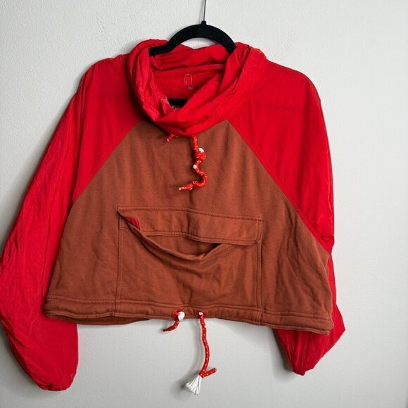 Free People We The Free Lafayette Pullover Windbreaker Jacket -‎ Size S Small - Picture 2 of 5